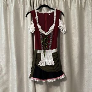 Bavarian Bar Maid Costume Dress